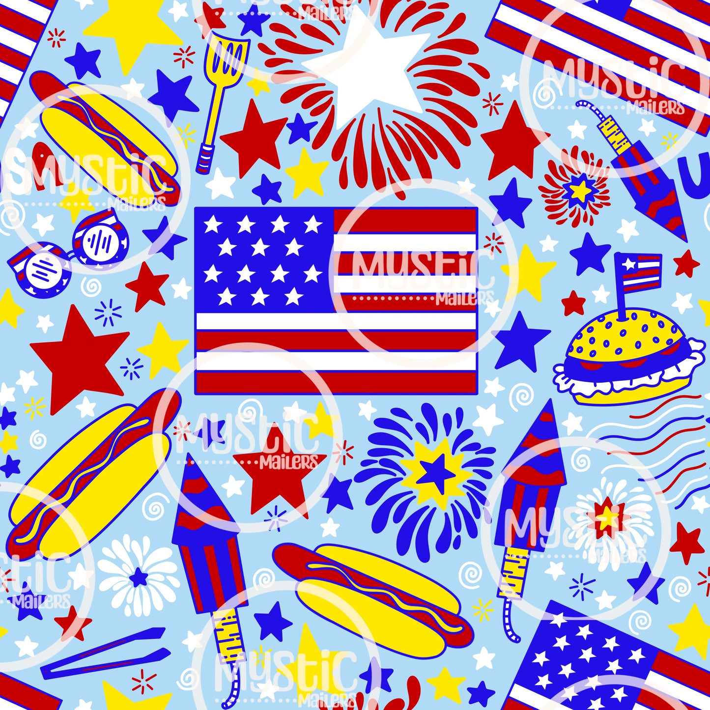 Patriotic Seamless Collection