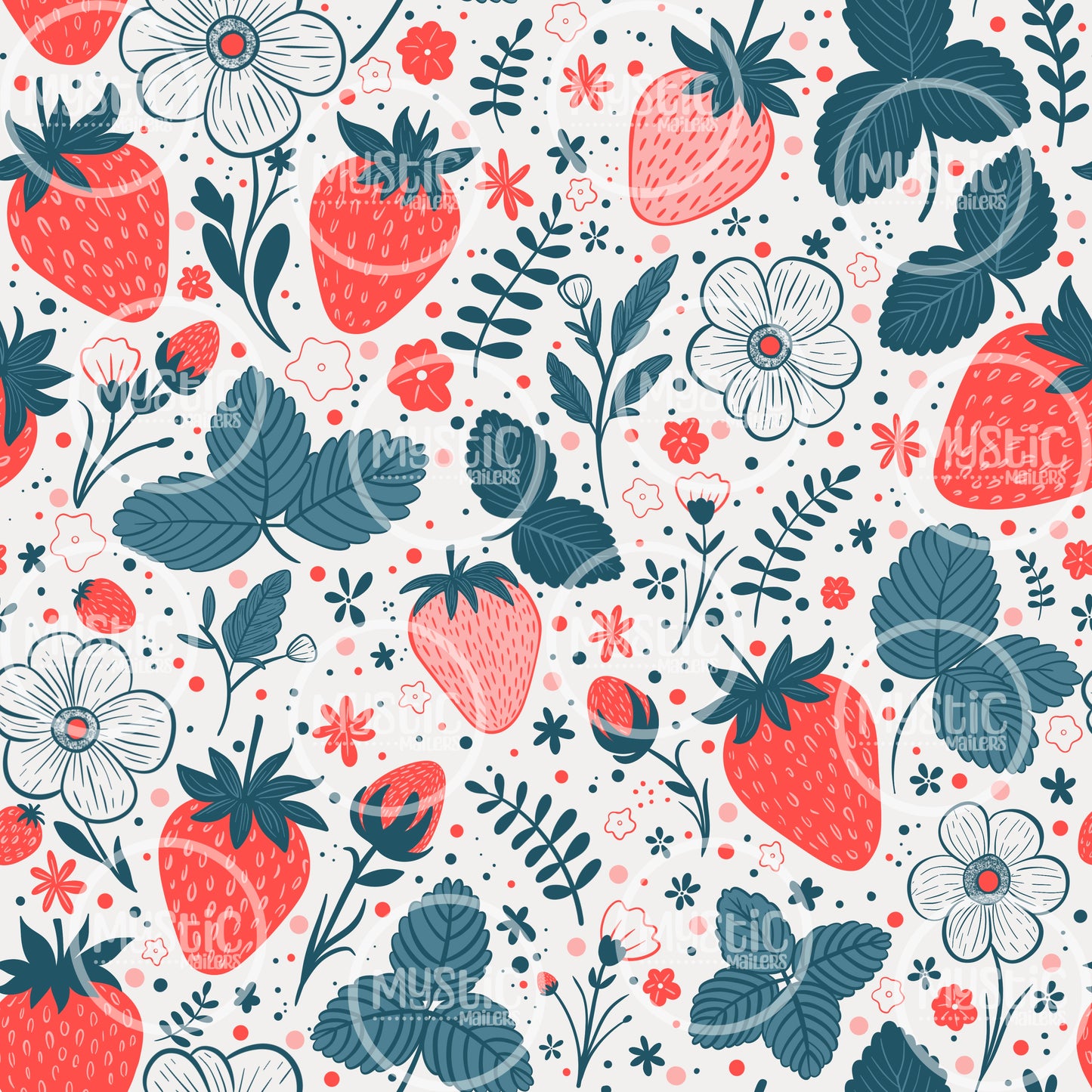 Sweet Strawberries Seamless PDF