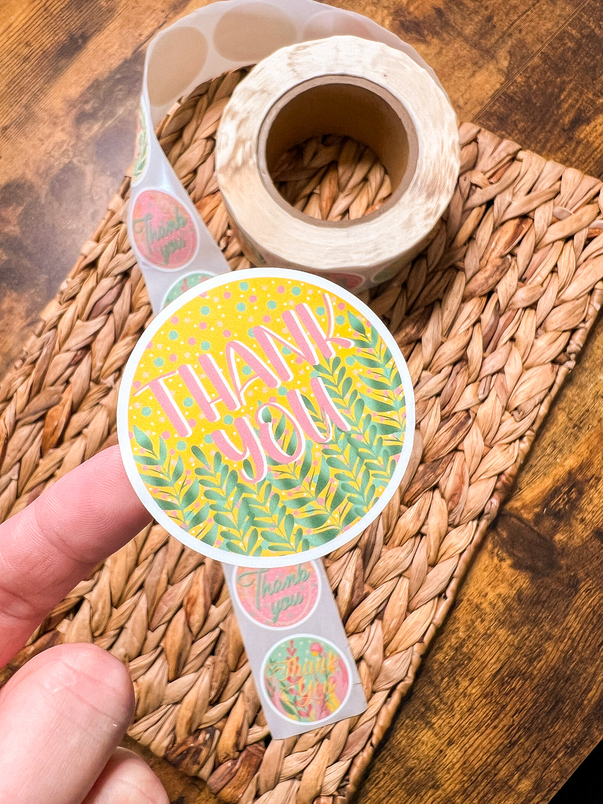 Ruby Thank You Stickers