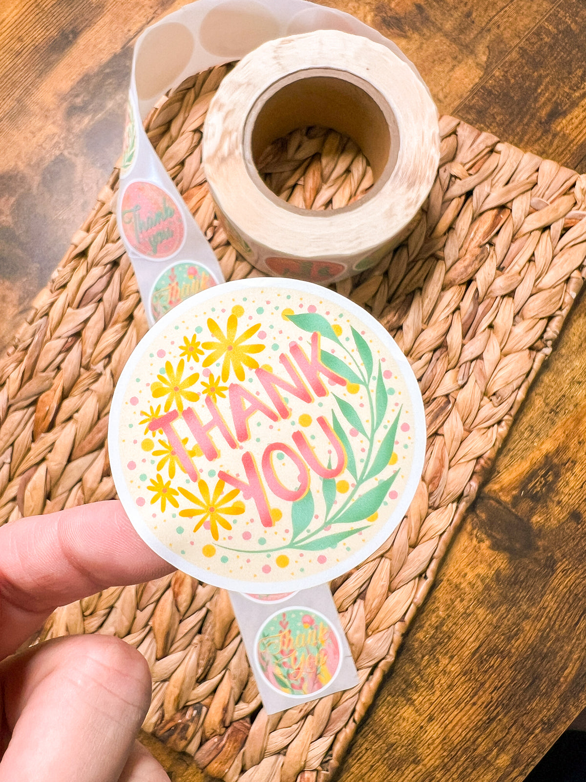 Ruby Thank You Stickers