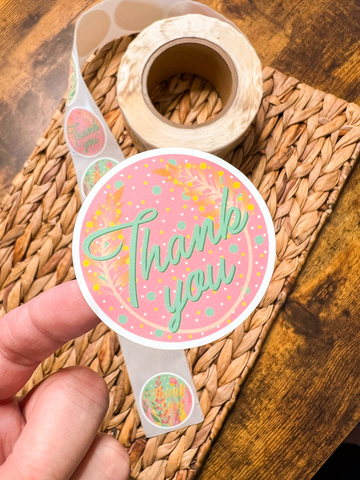 Ruby Thank You Stickers