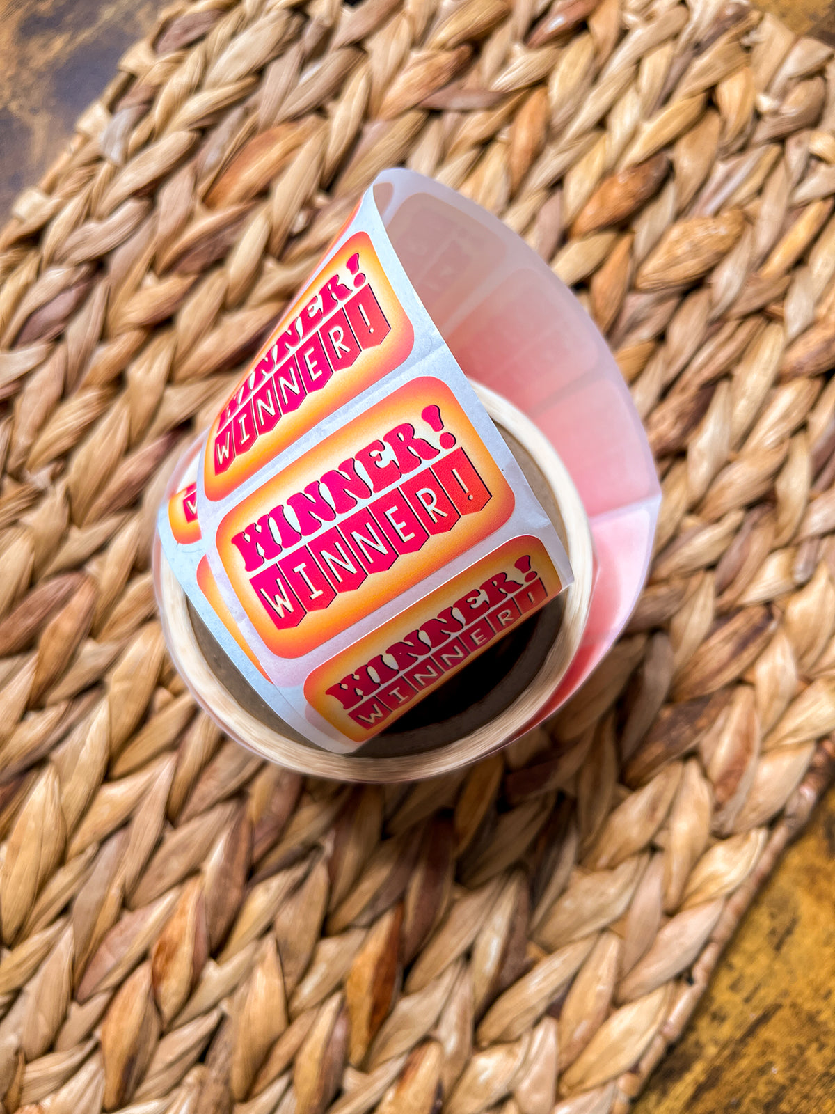 Winner Winner stickers