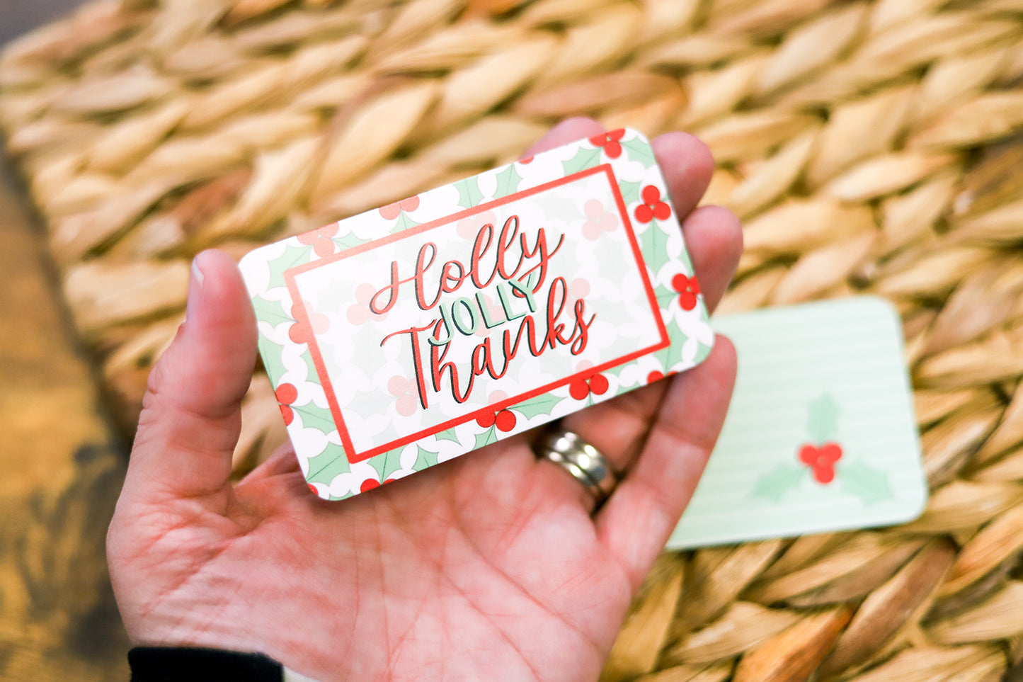Holly Thank You Cards