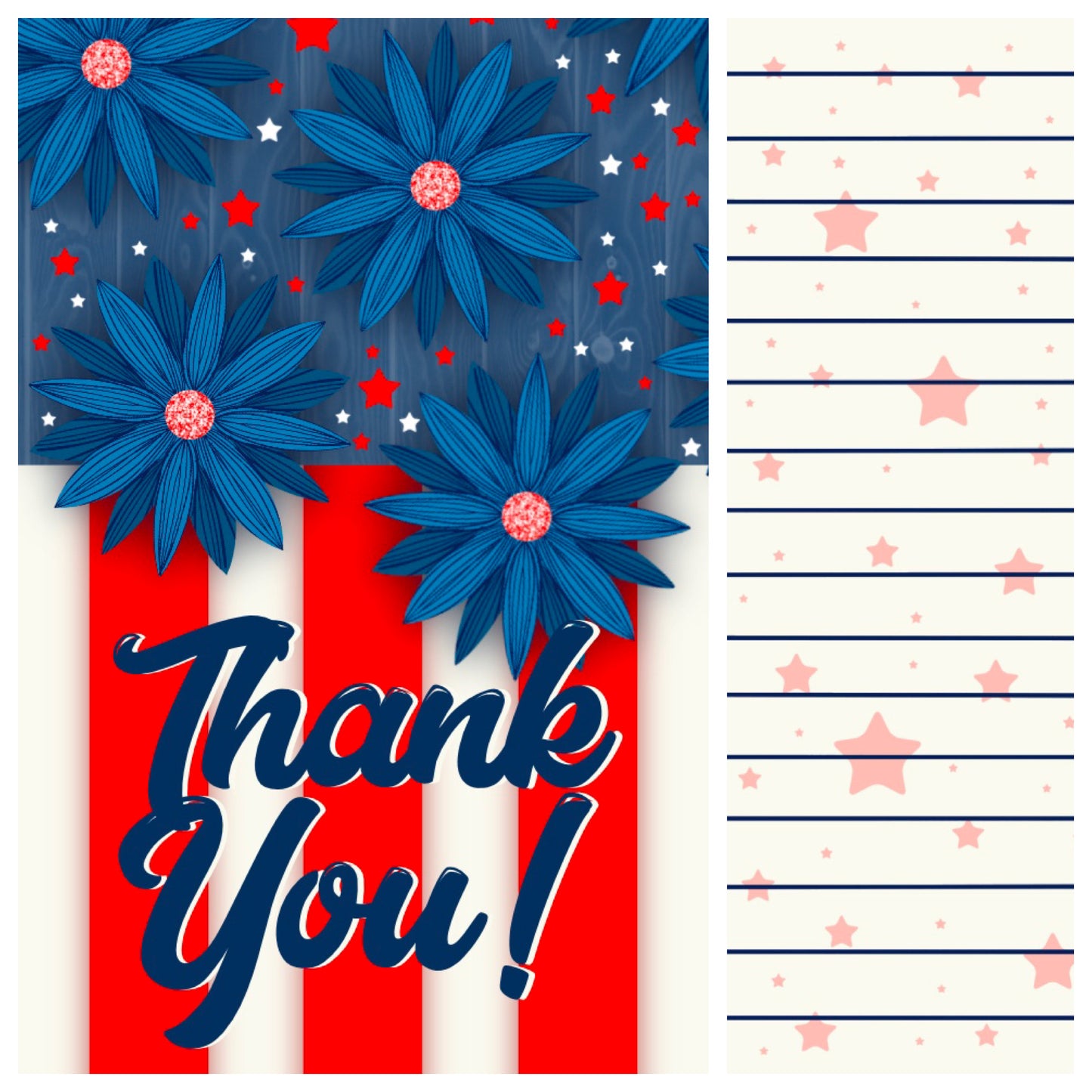 America Mini-Thank You card