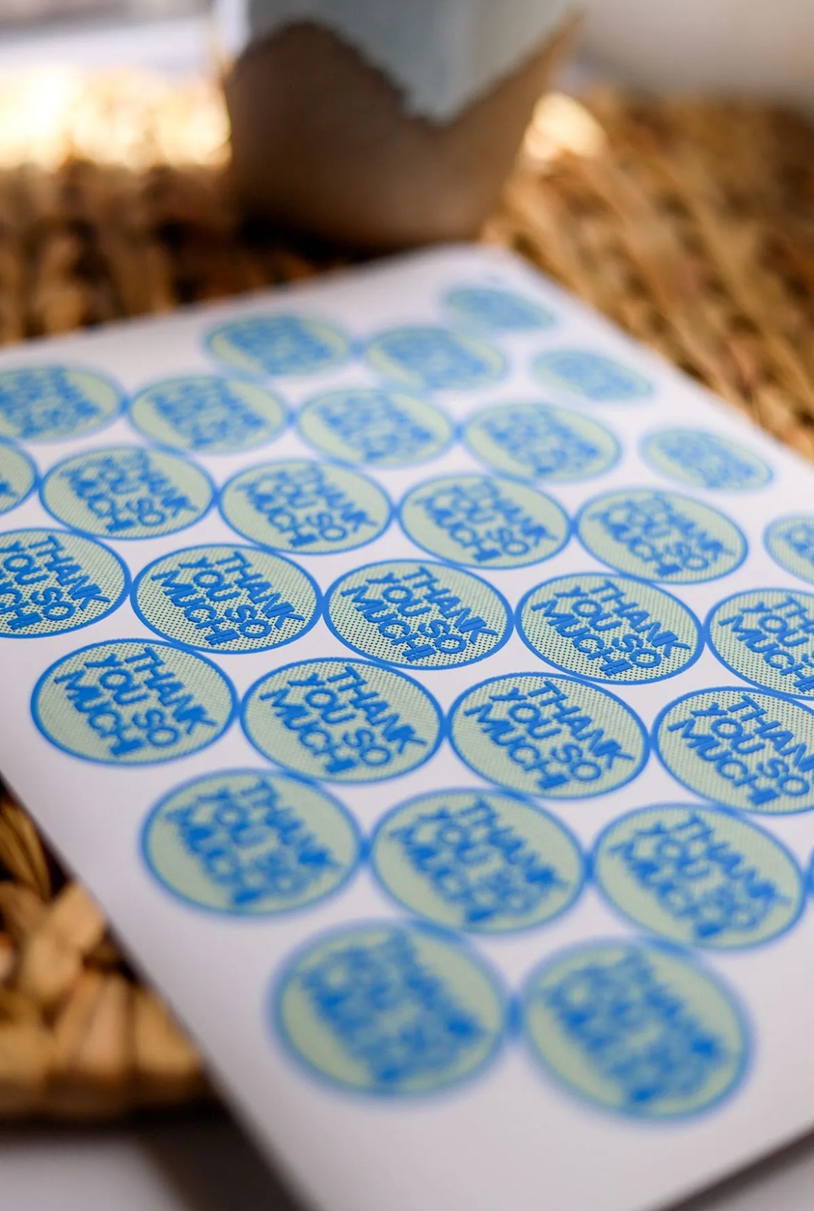 Dotty Thank You Stickers