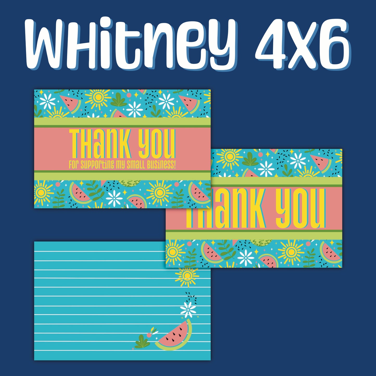 Whitney Thank You Cards