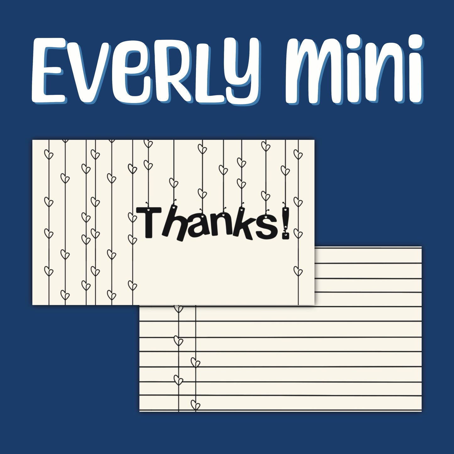 Everly Mini-Thank You card