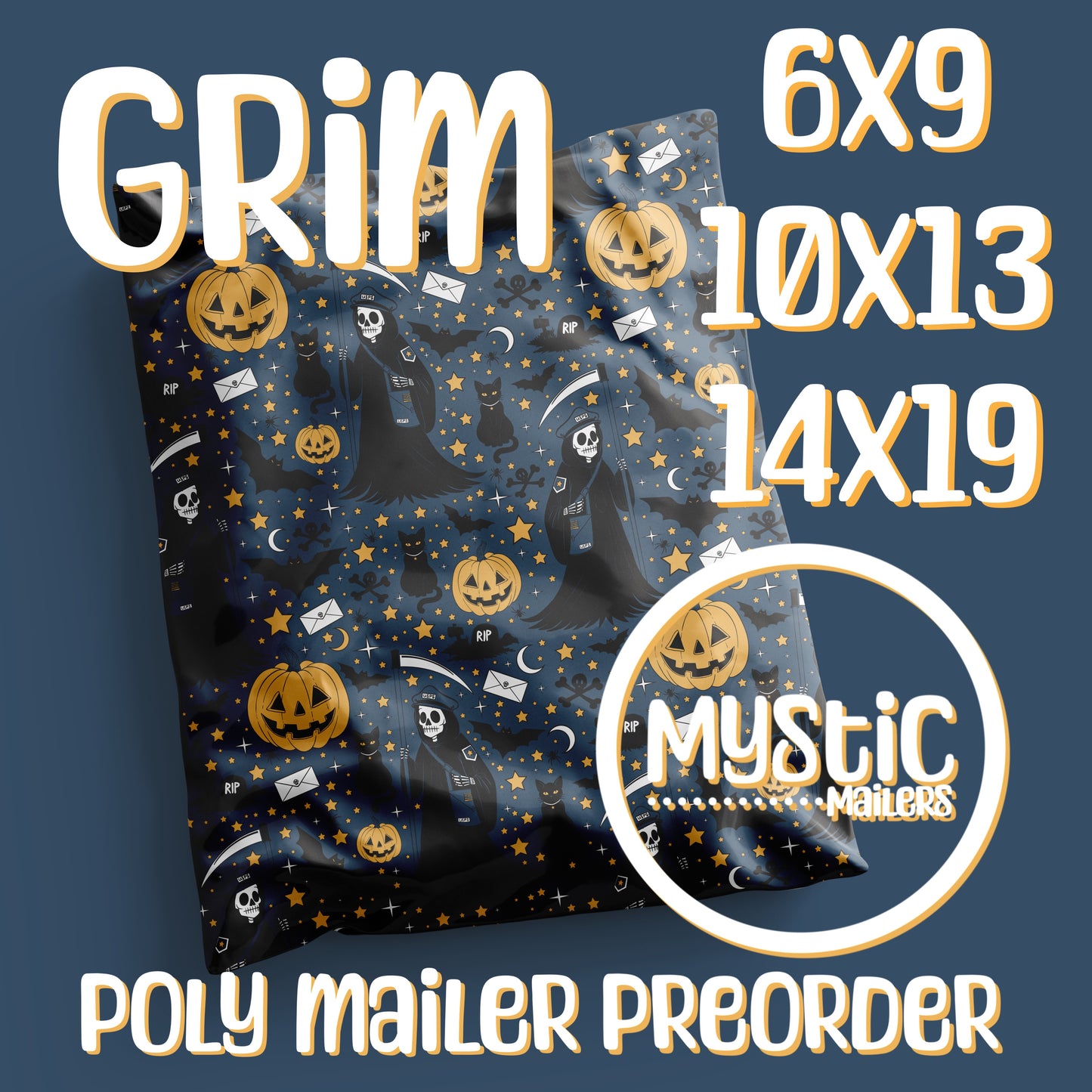 Grim Poly Mailers