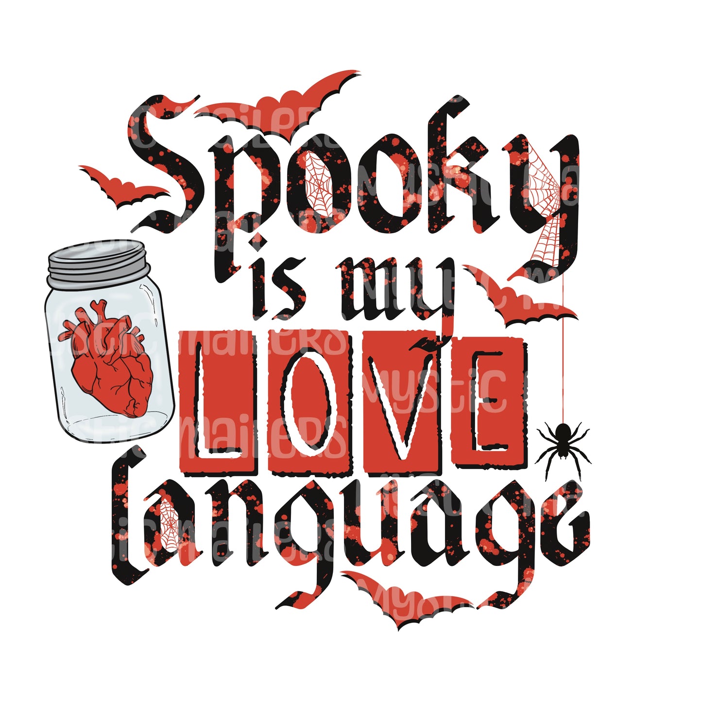 Spooky Love PNG Digital File