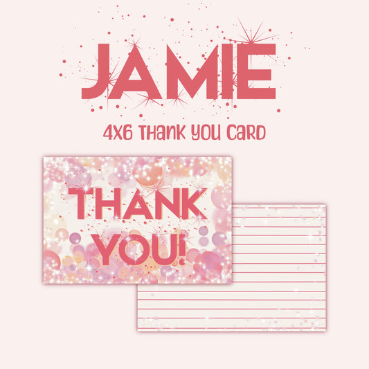 PREORDER - Jamie Thank You Cards