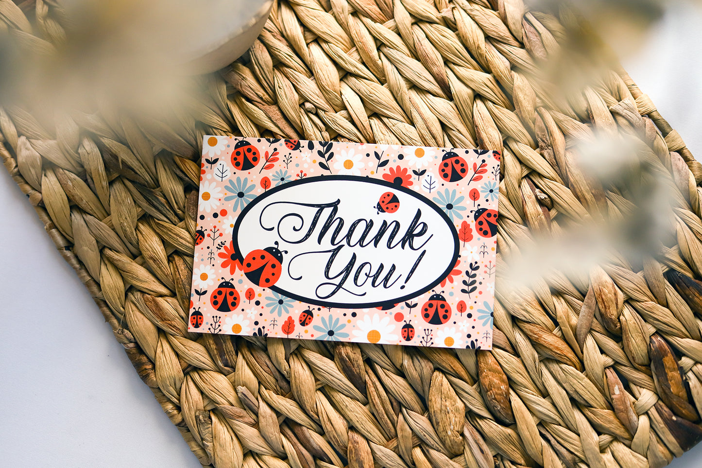 Lillian Lady Bug Thank You Cards