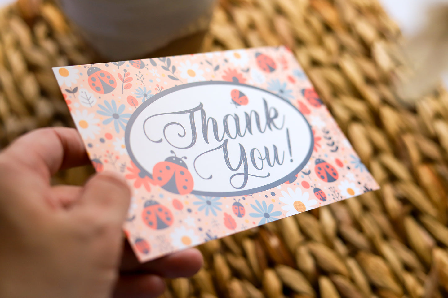 Lillian Lady Bug Thank You Cards