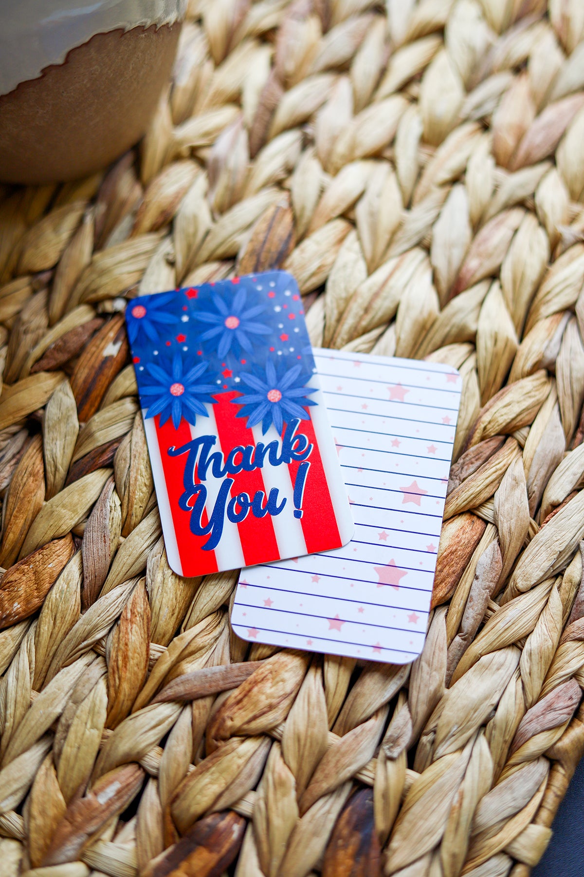 America Mini-Thank You card