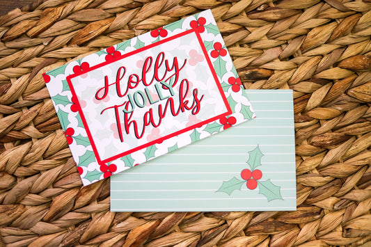 Holly Thank You Cards